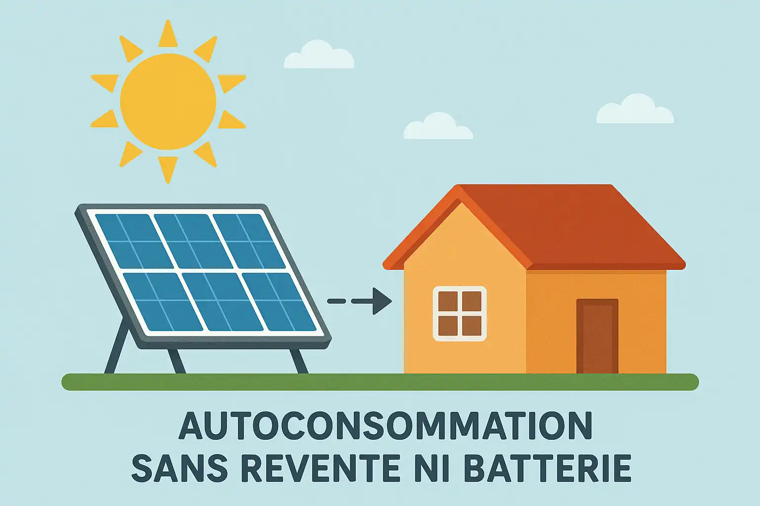 Schema autoconsommation panneaux solaires maison – Bas-Rhin - solest energies