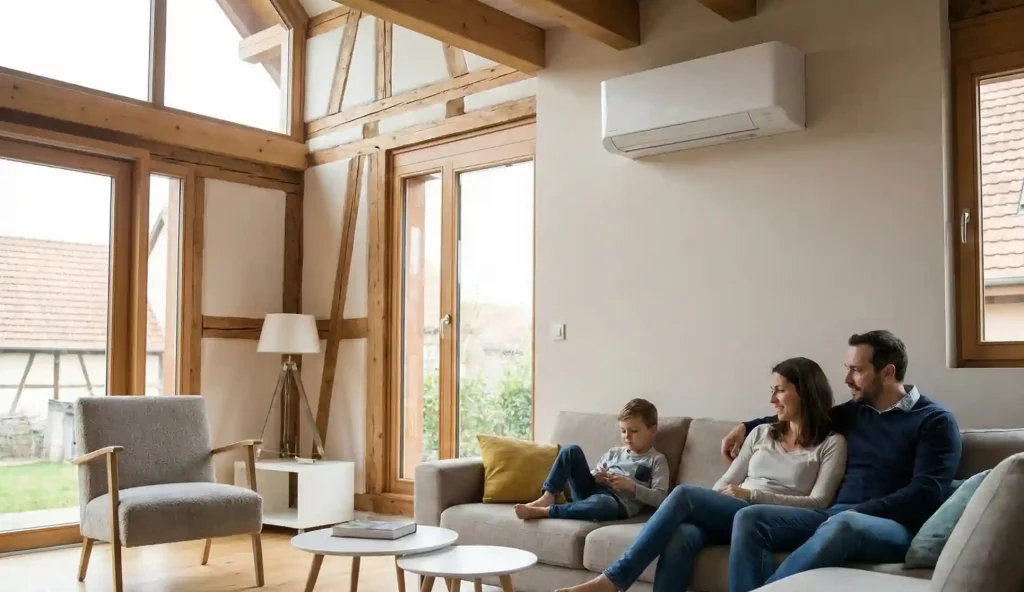 installation climatisation réversible PAC air-air Alsace