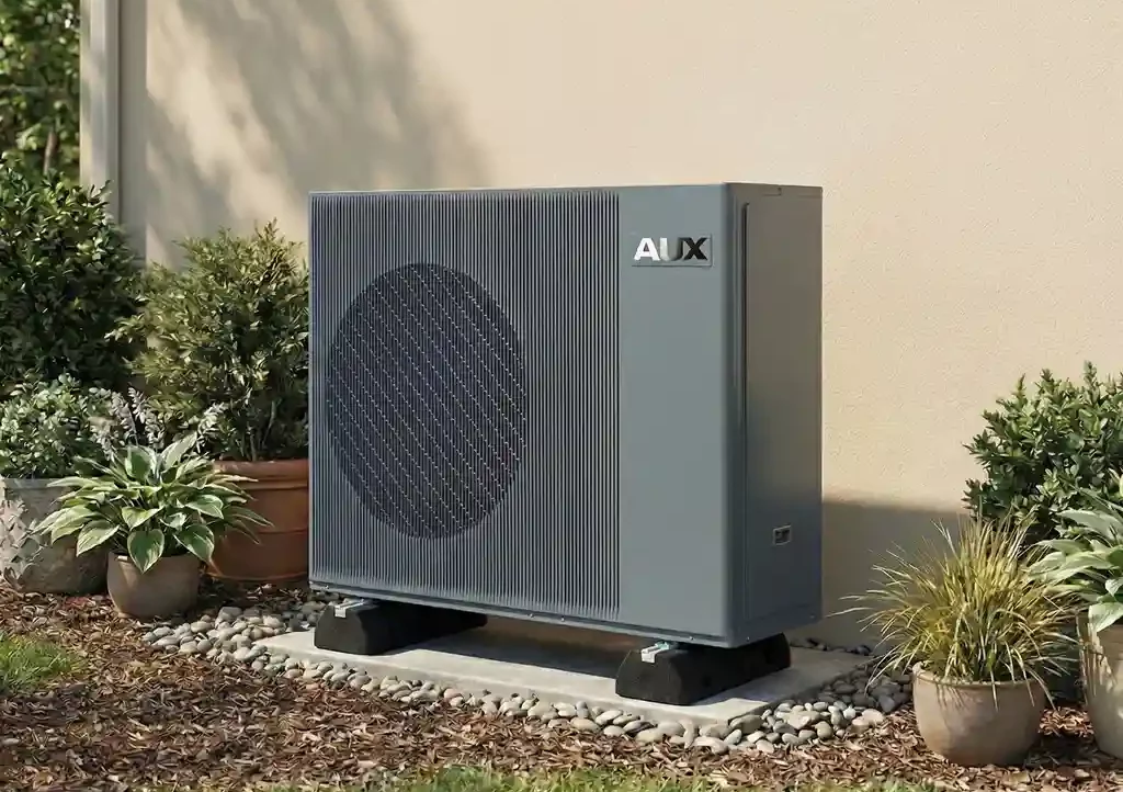 Pompe à chaleur air-eau installée à Geispolsheim - chauffage économique SOLEST ENERGIES