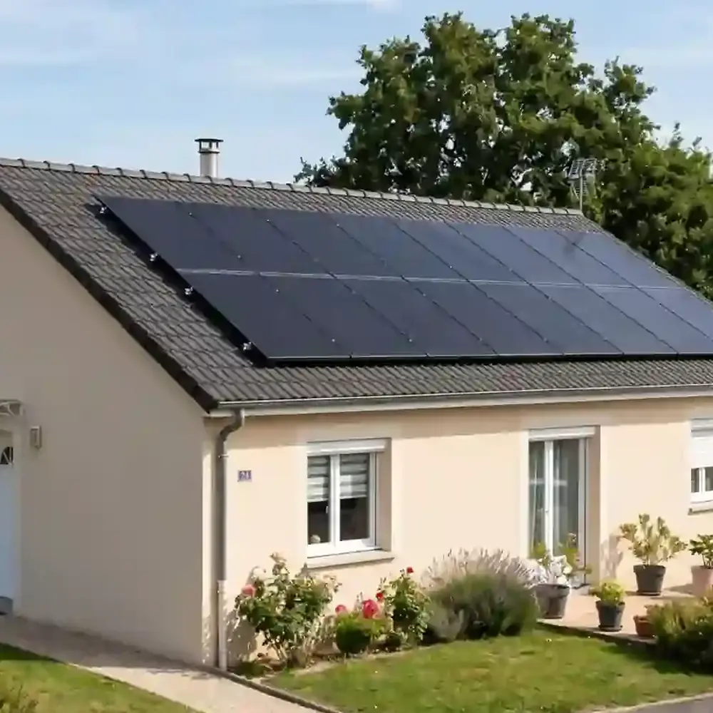 Réalisation photovoltaïque de 16 panneaux sur une maison plein pied à Erstein