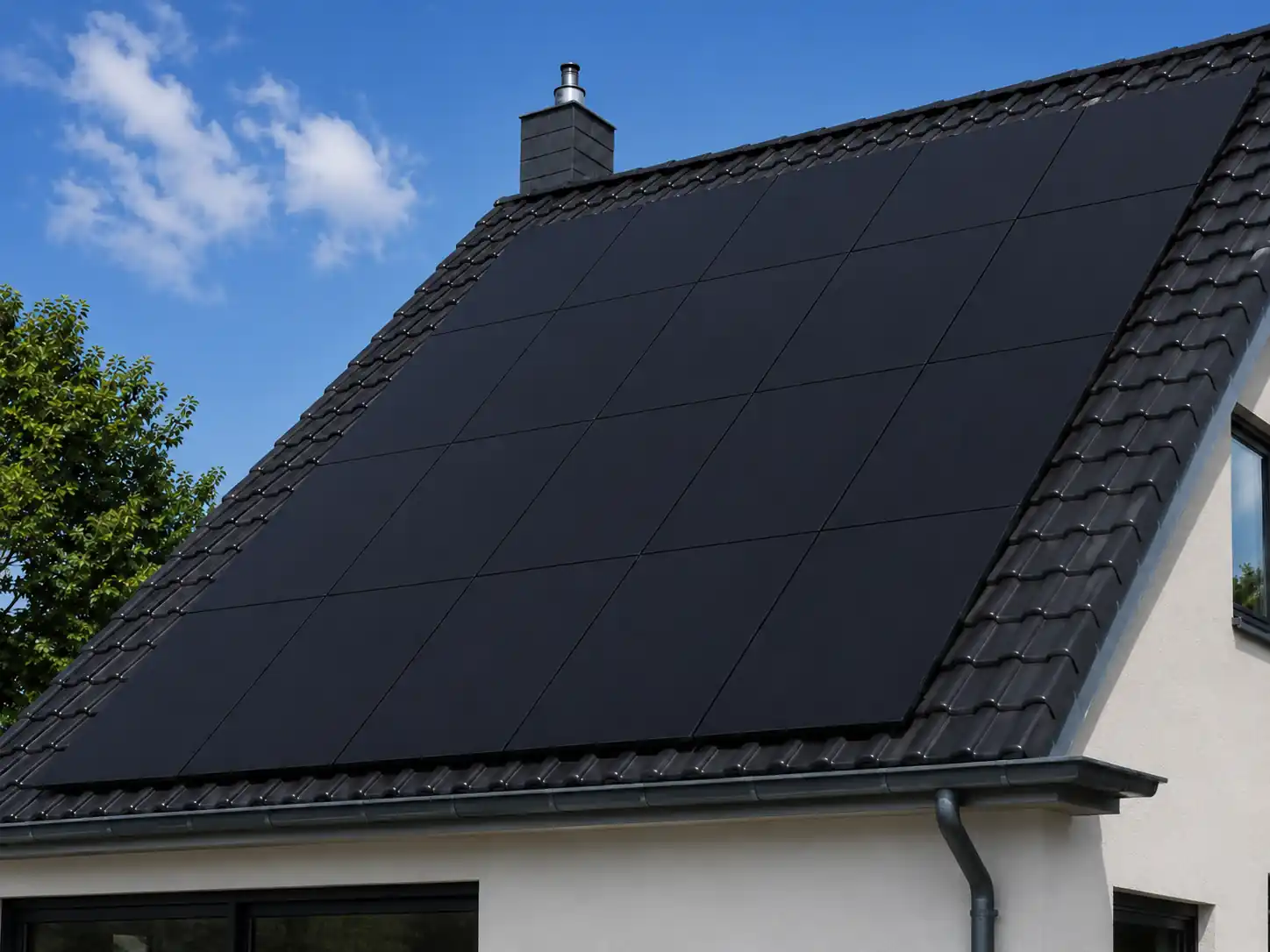 Panneaux photovoltaïques sur toiture alsacienne – ensoleillement Alsace